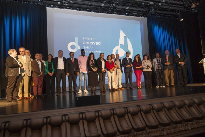 Representantes de todas las entidades galardonadas en los Premios Solidarios de Anesvad