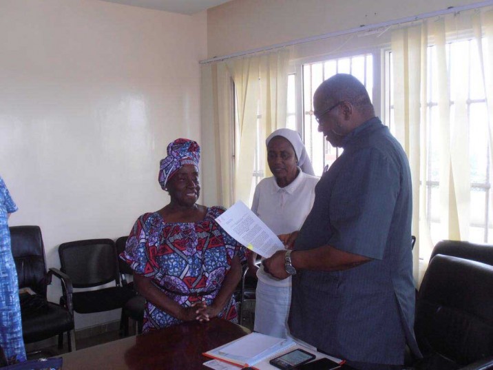 Reunión en el Ministerio de Salud de Liberia