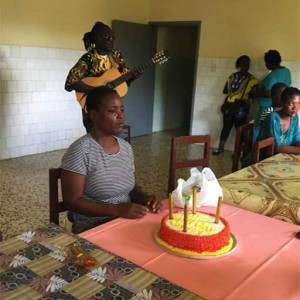 Birthday at the Saint Benedict Menni Mental Health Center in Monrovia, Liberia