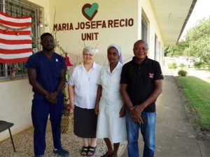 Sr Anabela Carneiro, Superior of Sisters Hospitallers, visits Monrovia