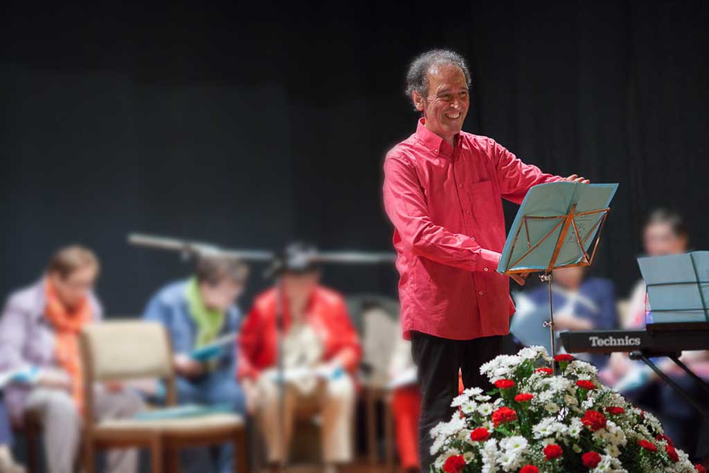 Juan Carlos Irizar, en una actuación en el Hospìtal Aita Menni
