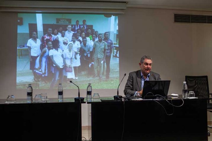 Manuel Martín Carrasco, durante su ponencia