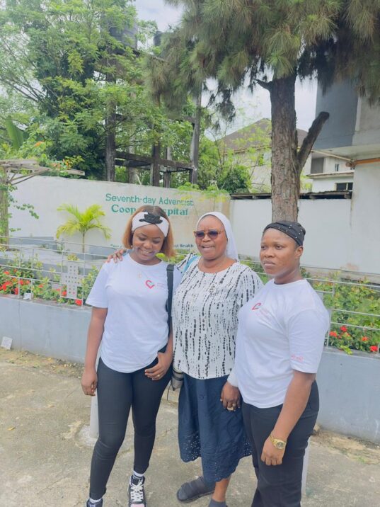 Community outreach and mental health awareness visit at the Seventh-day Adventist Cooper Hospital in Monrovia.