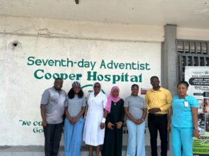 Community outreach and mental health awareness visit at the Seventh-day Adventist Cooper Hospital in Monrovia.