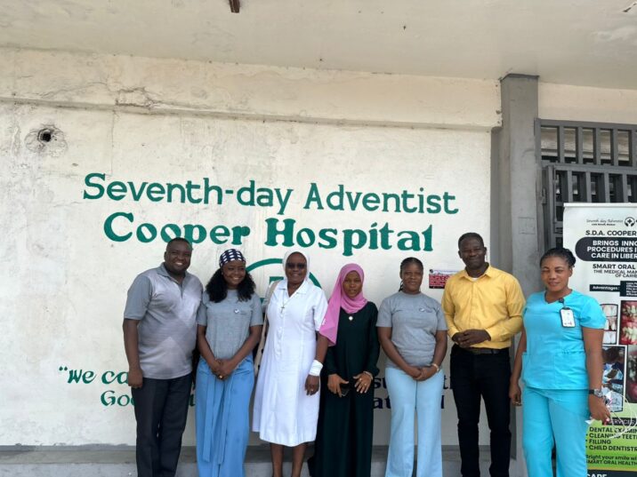 Community outreach and mental health awareness visit at the Seventh-day Adventist Cooper Hospital in Monrovia.