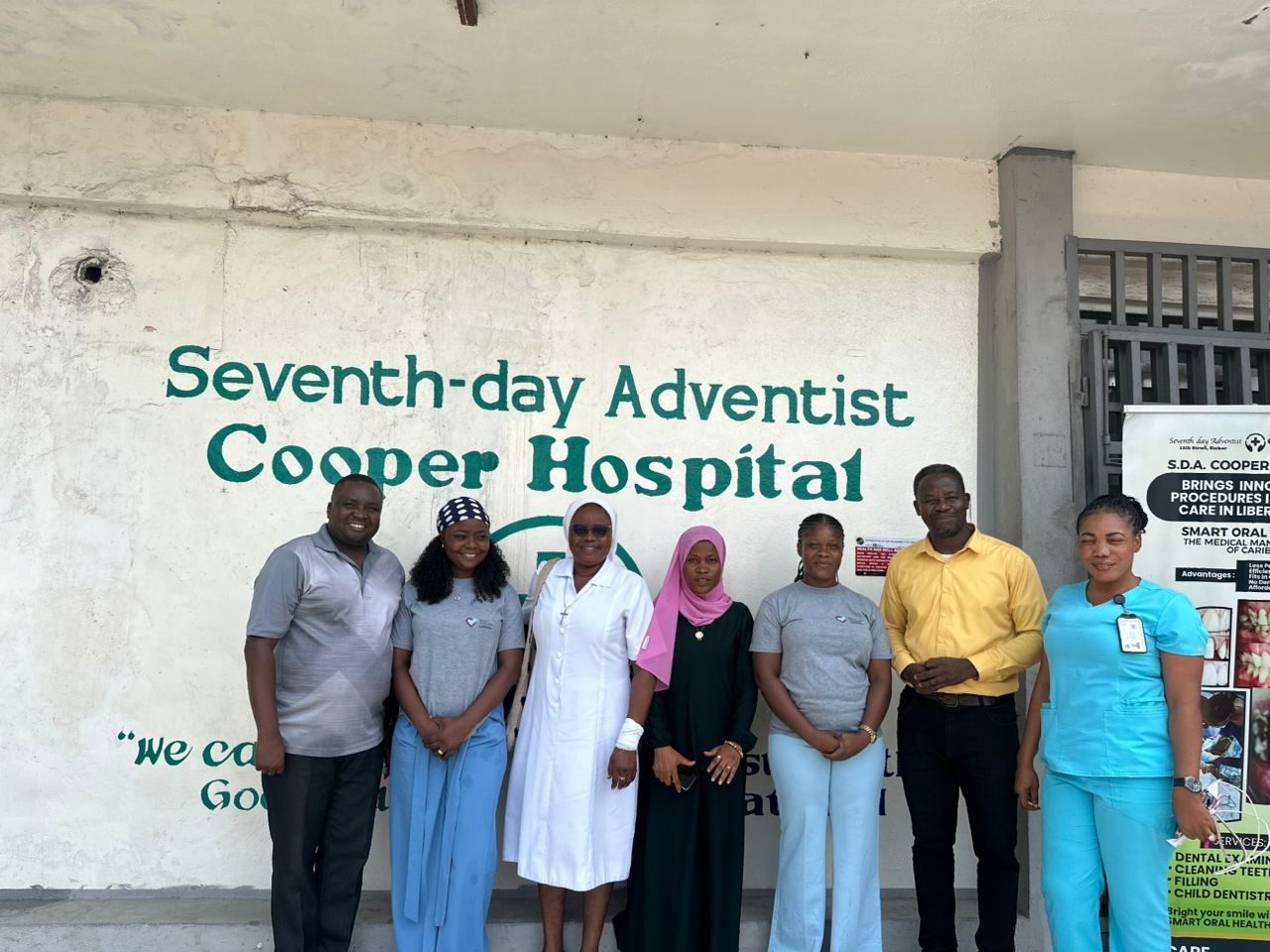 Community outreach and mental health awareness visit at the Seventh-day Adventist Cooper Hospital in Monrovia.