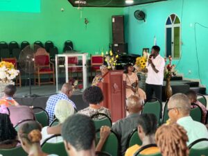 Mental health awareness session held at the Adventist Church in Monrovia.